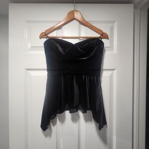 Guess Black Velvet Tank Top